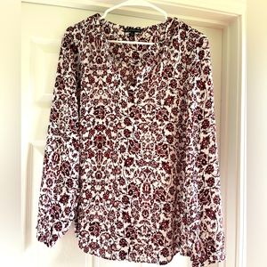 Adrianna Papell Long Sleeve Blouse
